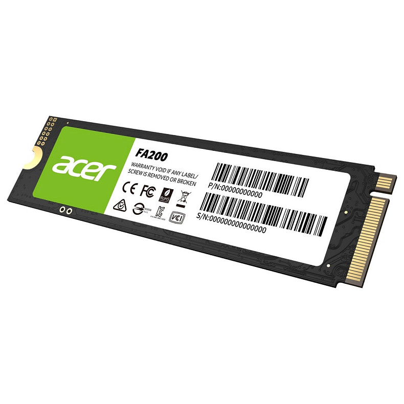 SSD накопитель Acer 2TB FA200 M.2 2280 PCIe Gen 4x4 NVMe 2.0 3D NAND