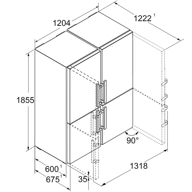 Side-by-Side холодильник Liebherr XCCsd 5250 22