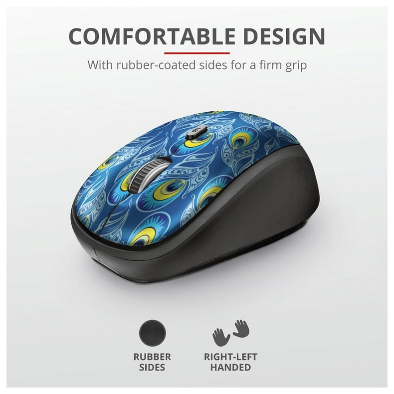 Мишка Trust YVI WIRELESS MOUSE PEACOCK