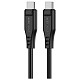 Кабель USB 2.0 USB-C to USB-C, 1,2 м, 3.0A, TPE C3-03 Black Acefast