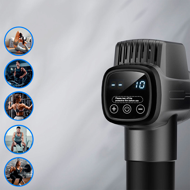 Массажер перкуссионный ручной Naipo (NPMGUN-006)