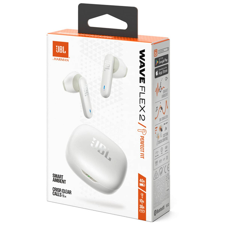 Наушники JBL Wave Flex 2 White (JBLWFLEX2WHT)