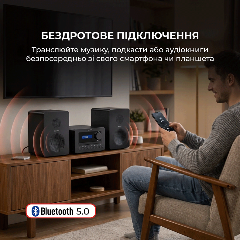 Музичний центр Sharp XL-B514(BK) Black