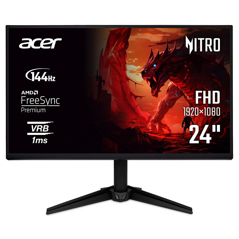 Монитор Acer 23.8" QG241YP6bmipx HDMI, DP, MM, IPS, 144Hz, 1ms, FreeSync