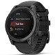 Спортивные часы GARMIN Fenix E 47mm AMOLED Slate Gray with Black Silicone Band