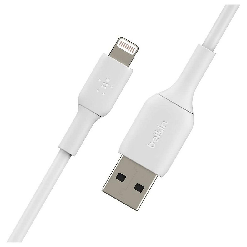 Кабель USB-A > Lightning зарядка/синхронизация Belkin 1м, 12Вт, PVC, (2 Pack), белый