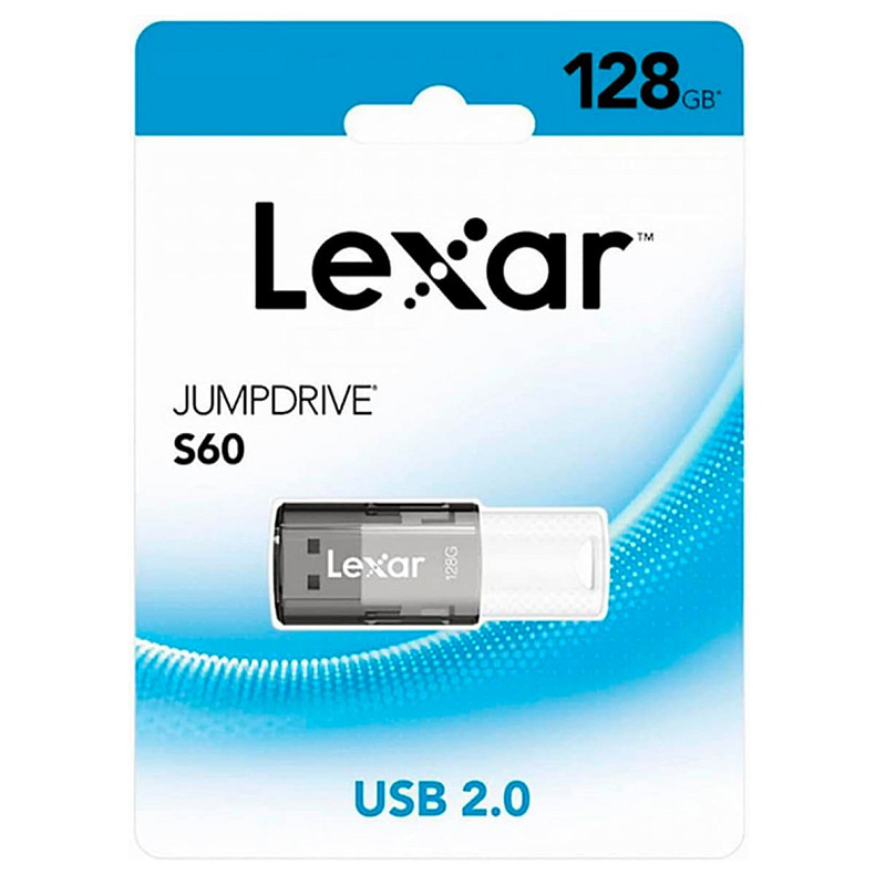 USB флеш накопичувач Lexar 128GB S60 USB 2.0 (LJDS060128G-BNBNG)