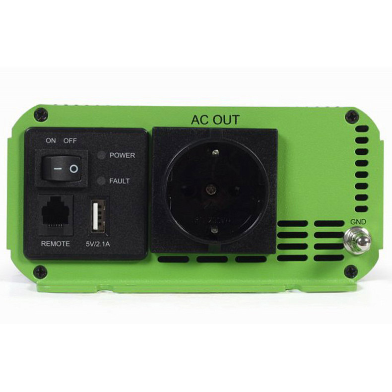 Автомобільний інвертор Energenie на 1000 Вт (2000Вт пиков), чиста синусоїда (EG-PWC-PS1000-01)