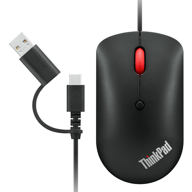 Мышь Lenovo ThinkPad USB-C Wired Compact Mouse