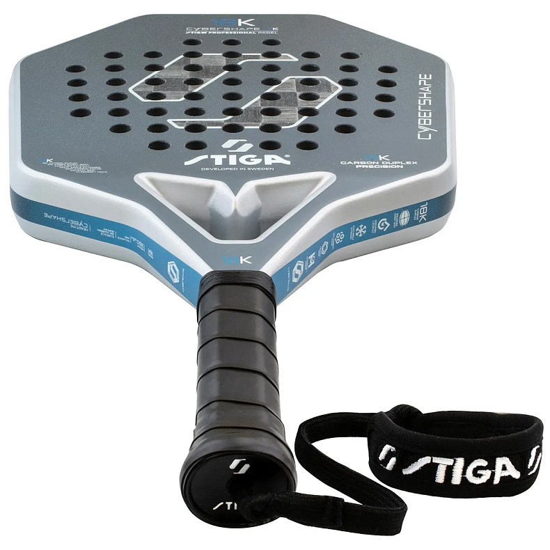 Ракетка для падел тенниса Stiga Racket 18K Cybershape 2V (2202-1722-03)