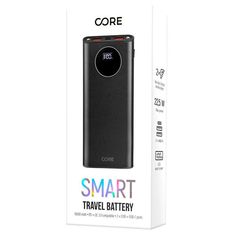 УМБ Forever Core power bank 10000 mAh PD + QC3.0 FC-01 22,5W black ( GSM113206 )