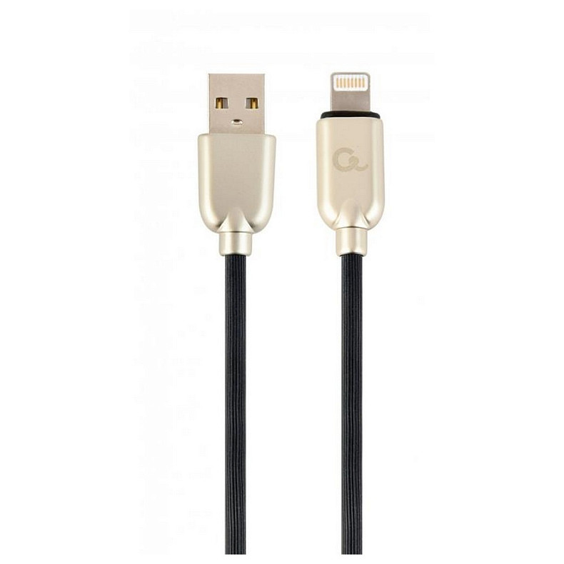 Кабель Cablexpert (CC-USB2R-AMLM-2M) USB 2.0 - Lightning, преміум, 2м, чорний