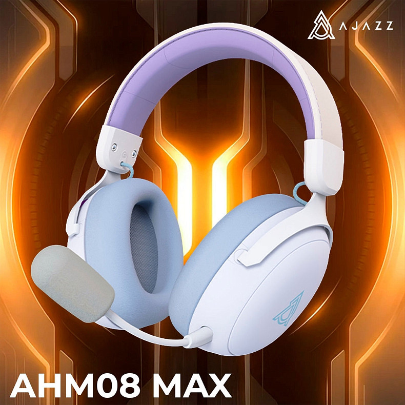Гарнітура Ajazz AHM08 MAX Purple White Blue (AHM08-MAX-PWB)