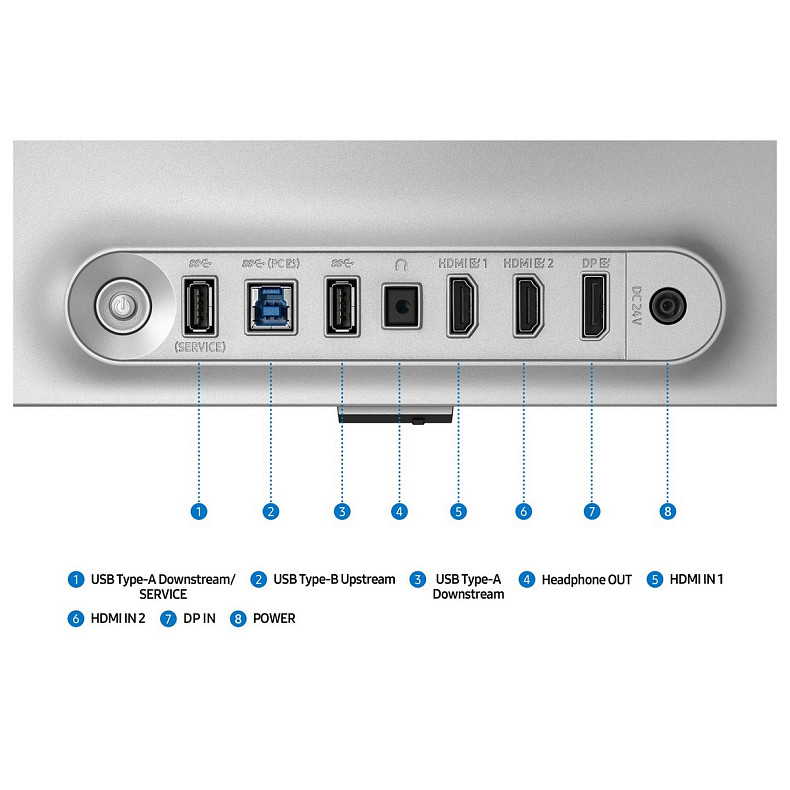 Монитор Samsung 32" Odyssey G81SF HDMI, DP, USB-C, Bluetooth, VA, 3840x2160, 240Hz, 0,03ms