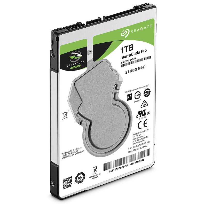 Жесткий диск Seagate BarraCuda Pro 1.0TB 7200rpm 128MB (ST1000LM049)
