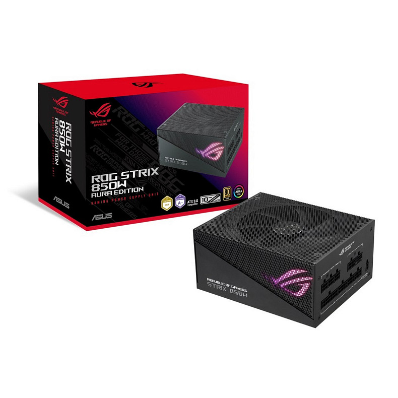 Блок питания Asus ROG STRIX PCIE5 850W Gold Aura Edition (90YE00P2-B0NA00)