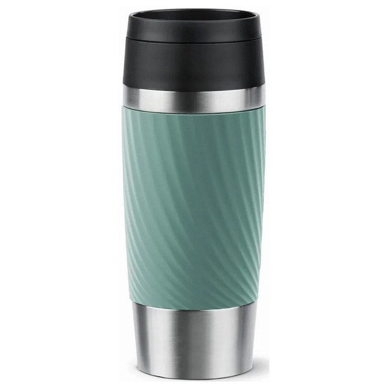 Термочашка Tefal Travel Mug Classic Twist, 360мл, нержавеющая сталь, зеленый (N2024310)
