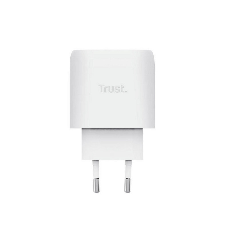 Зарядное устройство Trust Maxo 45Вт, GaN, USB-C PD/PPS, белый