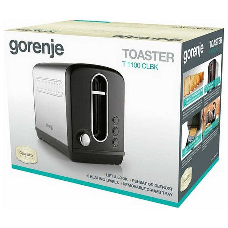Тостер Gorenje T1100CLBK