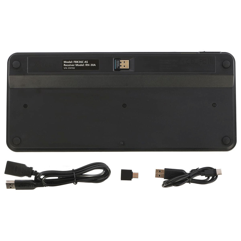 Клавіатура A4Tech Fstyler FBK36C AS, quiet key (Black)