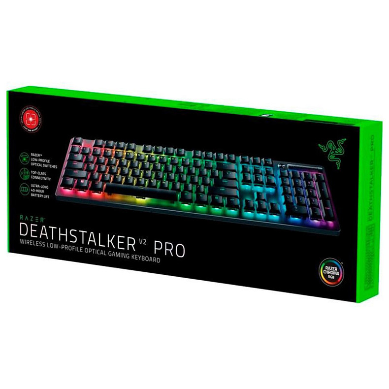 Клавиатура механическая RAZER DeathStalker V2 Pro Wireless, Red Switch (RZ03-04360800-R3M1)