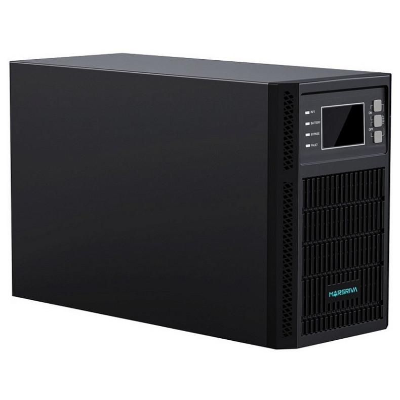 ДБЖ Marsriva MR-US1K, 1кВА/1кВт, Smart Online UPS, 1kVA, Shuko, 2*12V/9Ah