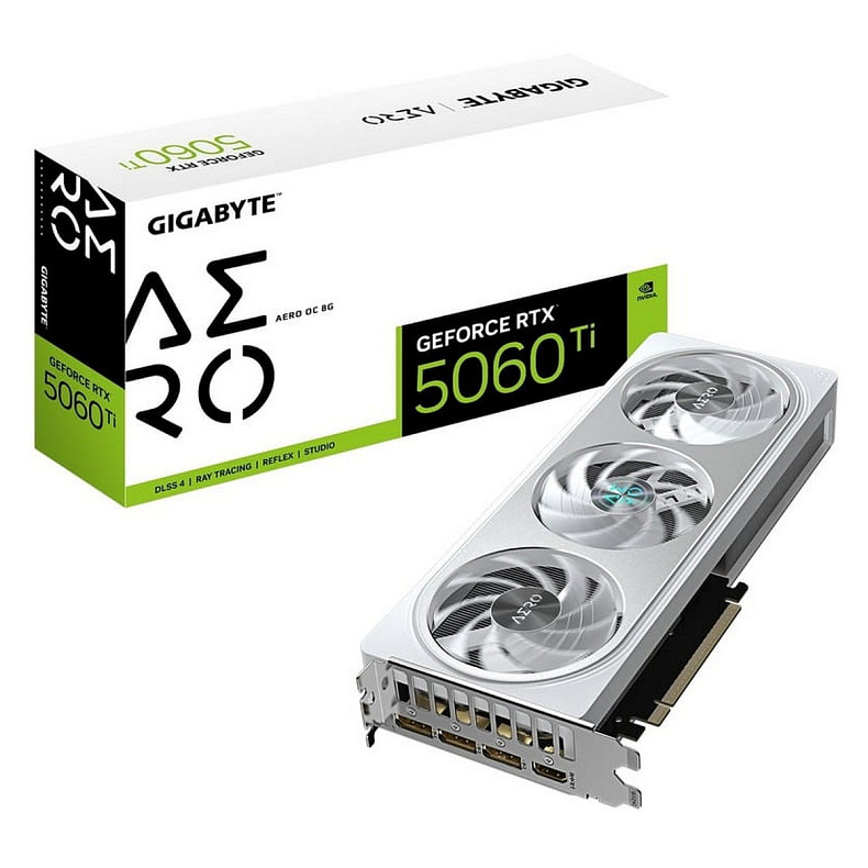 Відеокарта Gigabyte GeForce RTX 5060 Ti Aero OC 8GB GDDR7 (GV-N506TAERO OC-8GD)