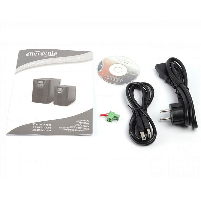 ИБП EnerGenie On-Line 3000VA, синусоидальный сигнал EG-UPSO-3000
