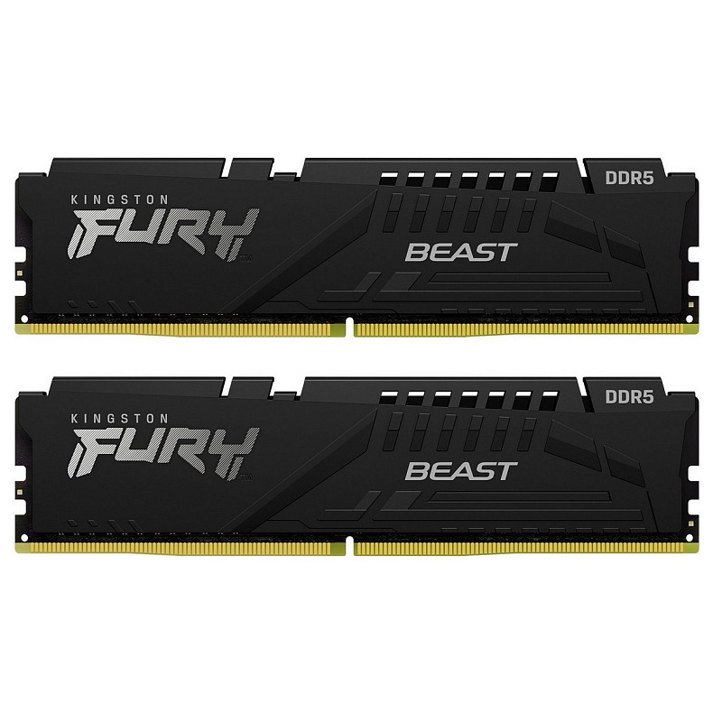 Память ПК Kingston DDR5 64GB KIT (32GBx2) 5600 FURY Beast