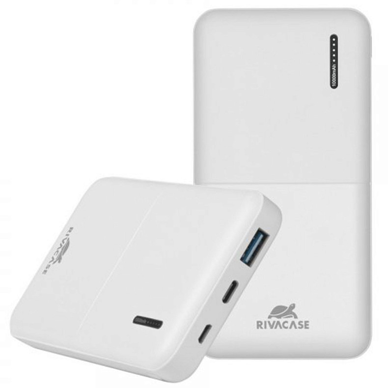 Універсальна мобільна батарея Rivacase Rivapower VA2531 QC3.0, PD3.0 18W 10000mAh White