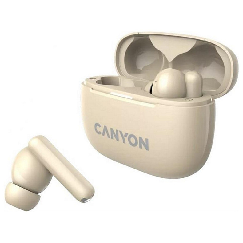 Наушники Canyon OnGo TWS-10 ANC ENC Beige (CNS-TWS10BG)