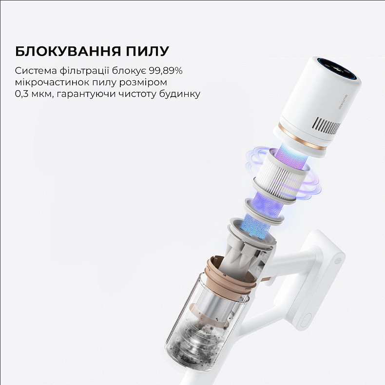 Беспроводной пылесос Dreame P10 Pro Gold