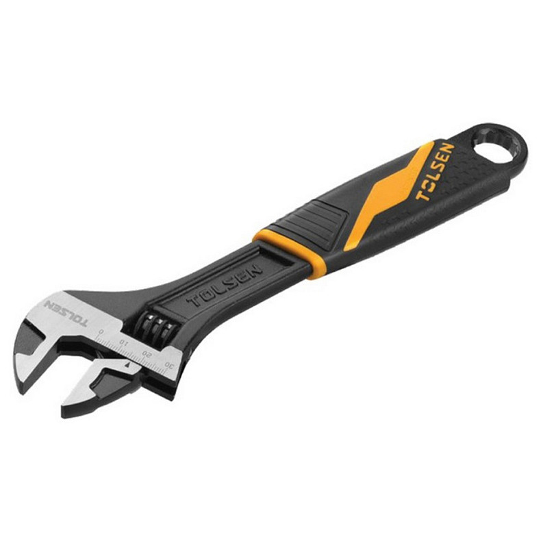 Ключ розвідний Tolsen Профі, робочий діапазон 0-30мм, 250мм, CrV (15310)