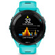 Спортивний годинник GARMIN Forerunner 265 Black Bezel with Aqua Case and Aqua/Black Silicone Band