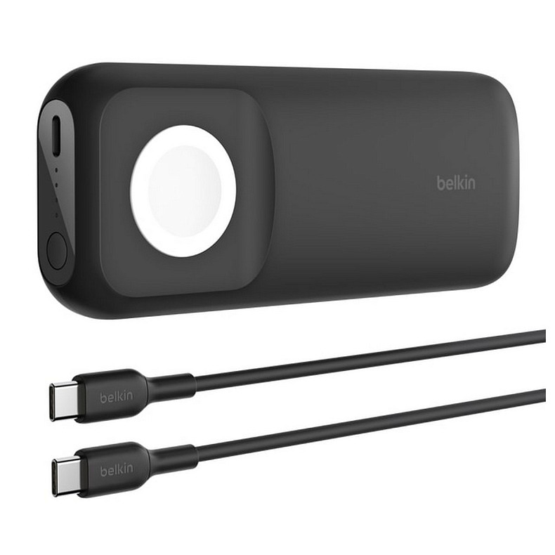 Зовнішній акумулятор Belkin BoostCharge Pro 10000mAh 20W with Fast Wireless Charger for Apple Watch Black (BPD005BTBK)