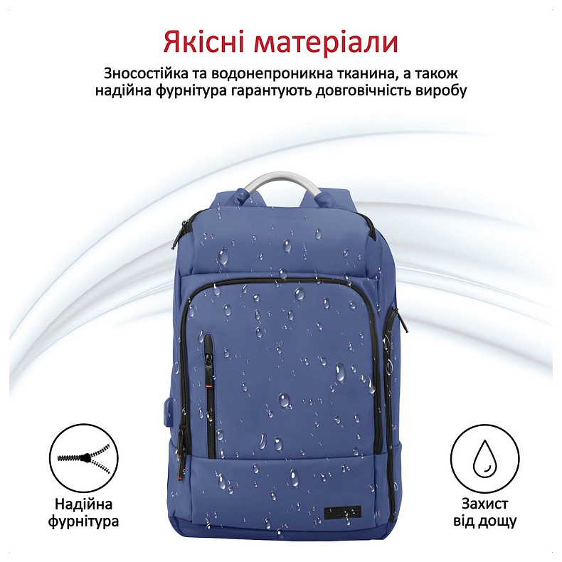 Рюкзак для ноутбука Promate Trekpack BP 17.3" Blue