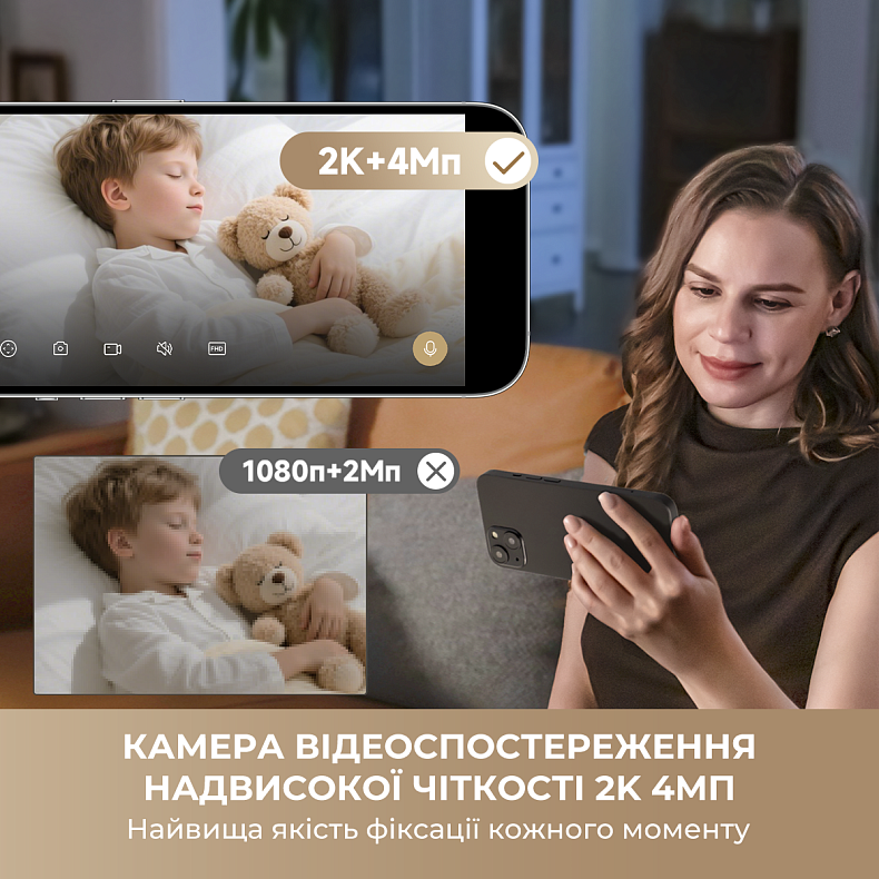 IP-камера Dreame NAVO Care 1 InCam 4MP (2K) Grey