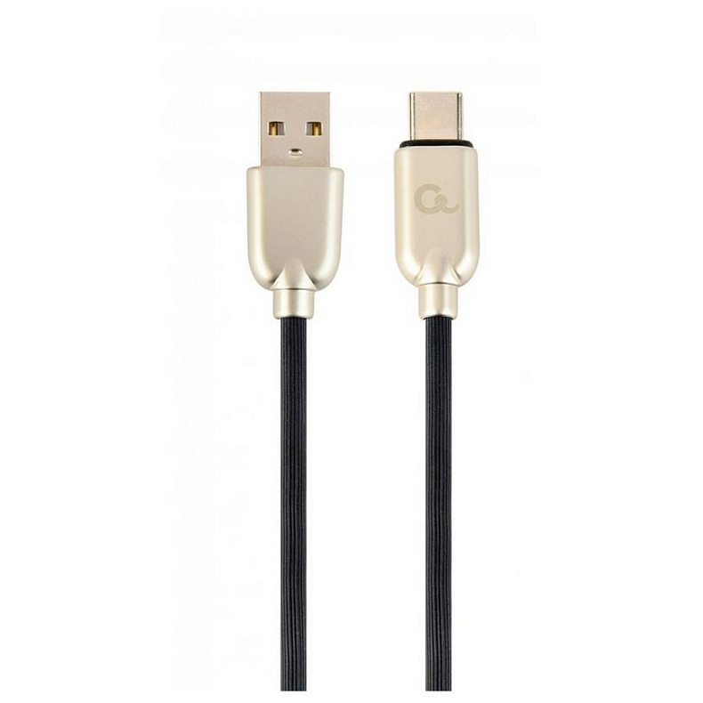 Кабель Cablexpert (CC-USB2R-AMCM-1M) USB 2.0 A - USB Type-C, 2.1А, преміум, 1м, чорний