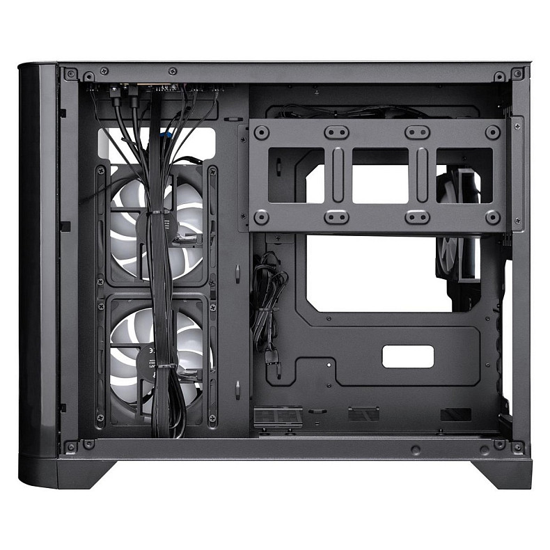 Корпус 1stPlayer UV6-BK-2FC7R-1FC7 Black без БП