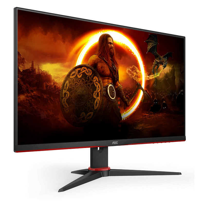 Монiтор AOC 23.8" 24G2SPAE/BK IPS 165Hz 1ms 2*HDMI DP MM Black/Red