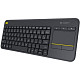 Клавiатура Клавіатура Logitech Wireless Touch Keyboard K400 Plus RUS Black (920-007147)