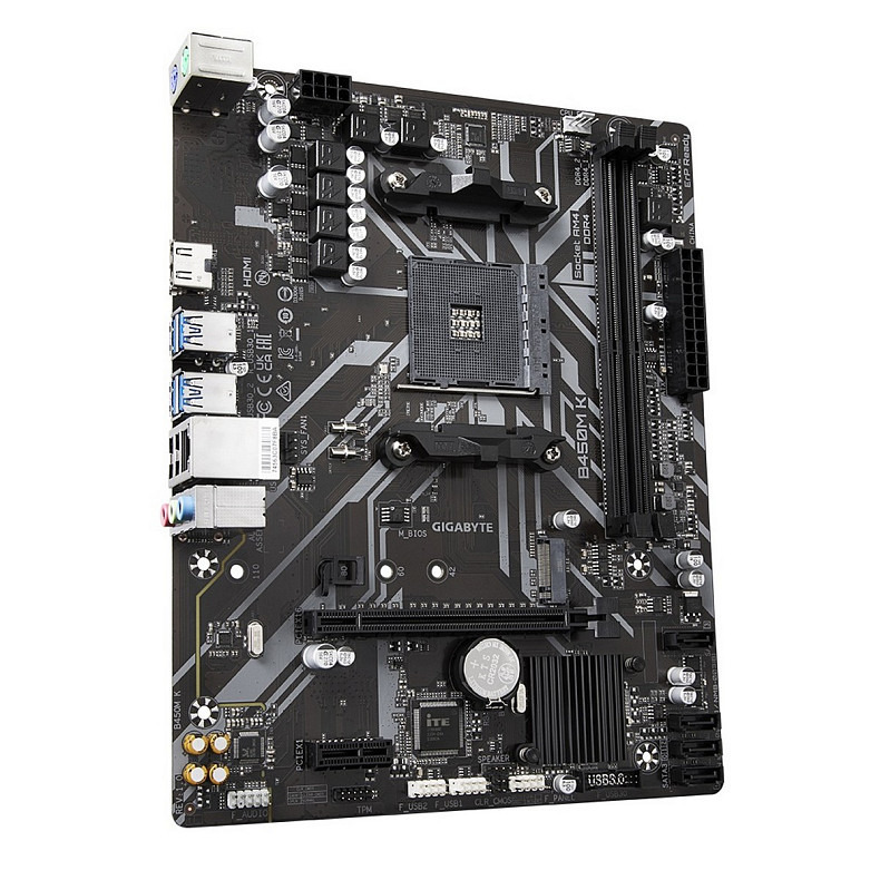 Материнська плата Gigabyte B450M K Socket AM4