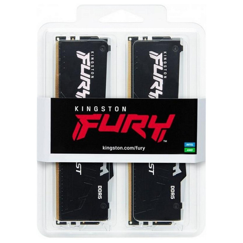 ОЗП DDR5 2x16GB/6000 Kingston Fury Beast RGB Black (KF560C36BBEAK2-32)