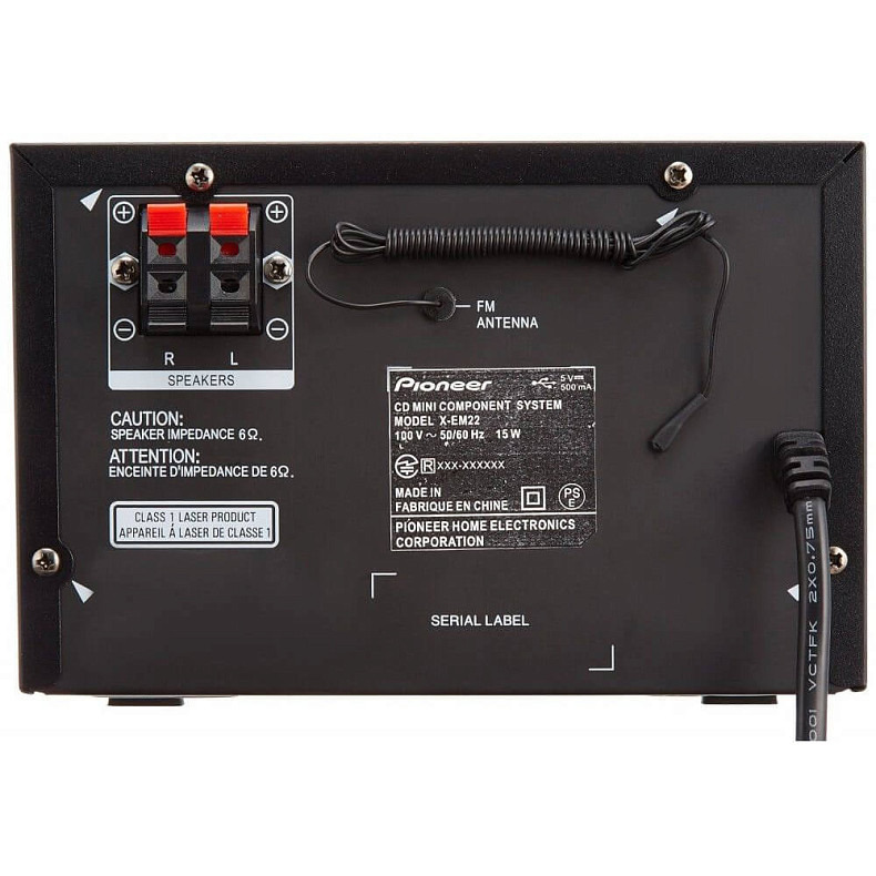 Микросистема PIONEER X-EM22 Black (X-EM22)