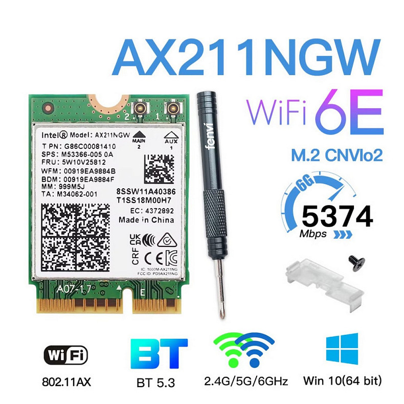 Бездротовий адаптер Fenvi AX211NGW