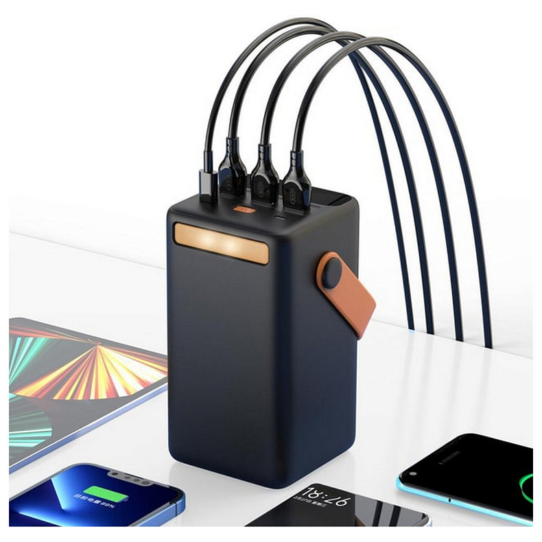 Універсальна мобільна батарея Choetech B664 50000mAh Black (B664-CCBE)
