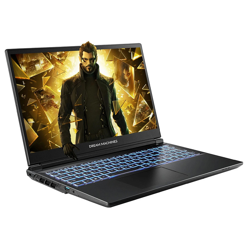 Ноутбук Dream Machines RG5060-15 15.6FHD IPS, Intel U9-275HX, 32GB, F2TB, NVD5060-8, DOS, чорний
