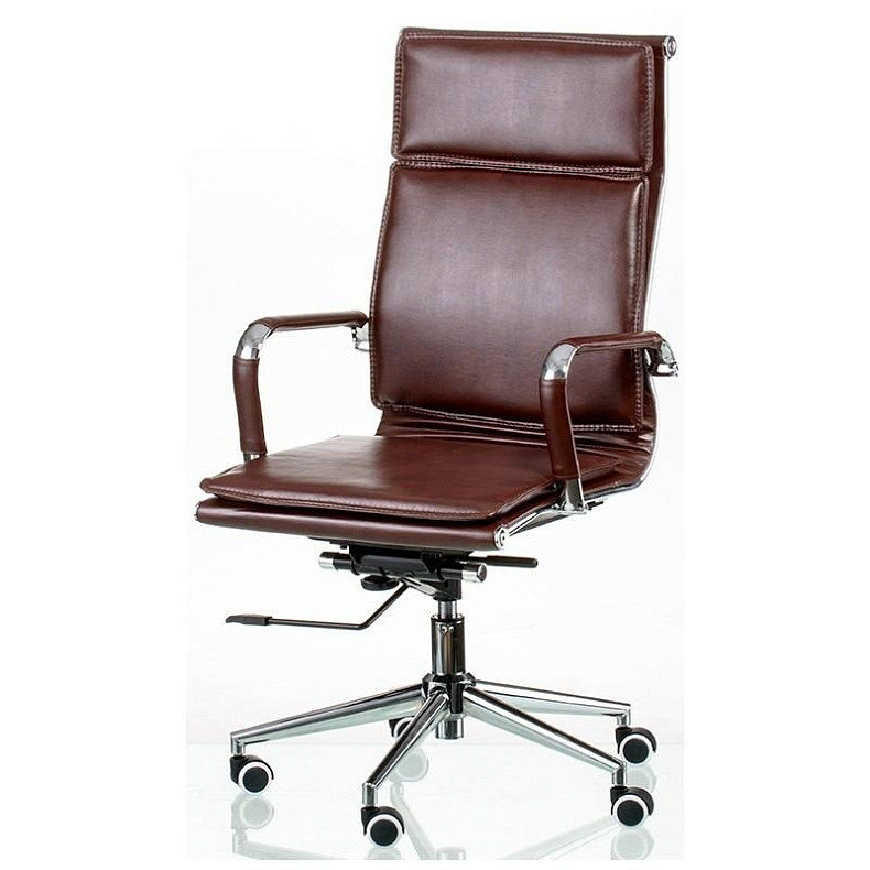 Кресло офисное Special4You Solano 4 Artleather Brown (E5227)