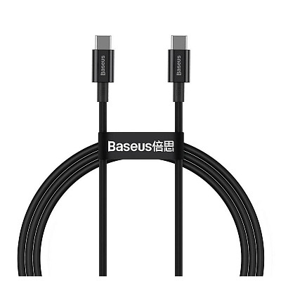 Кабель Baseus Superior Fast Charging USB-C-USB-C, 2м Black (CATYS-C01)