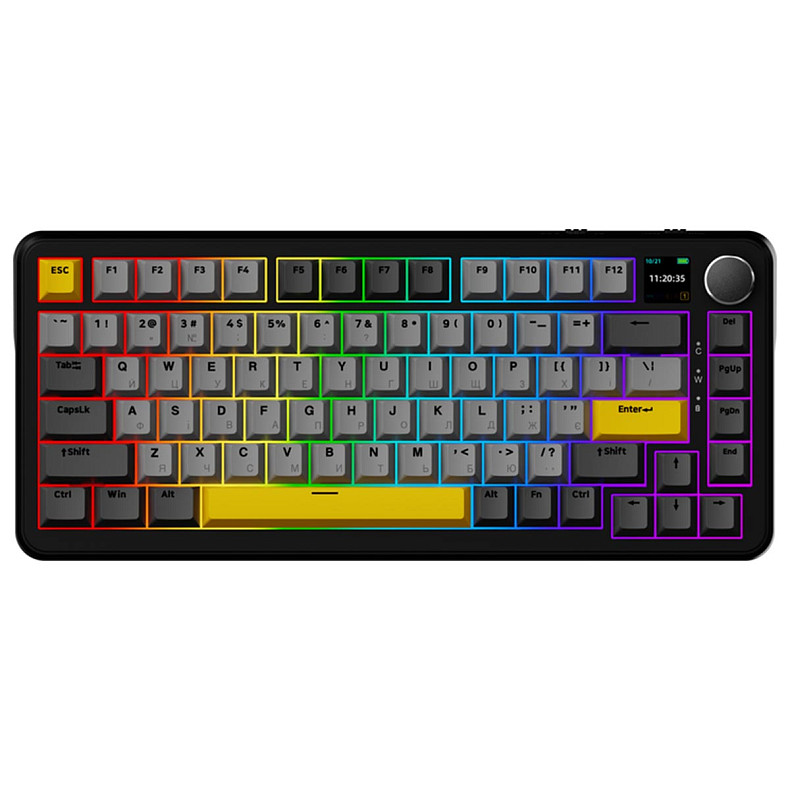 Клавиатура Ajazz AK820 MAX Magnetic switches - Black (AK820MAX-M-BGY)